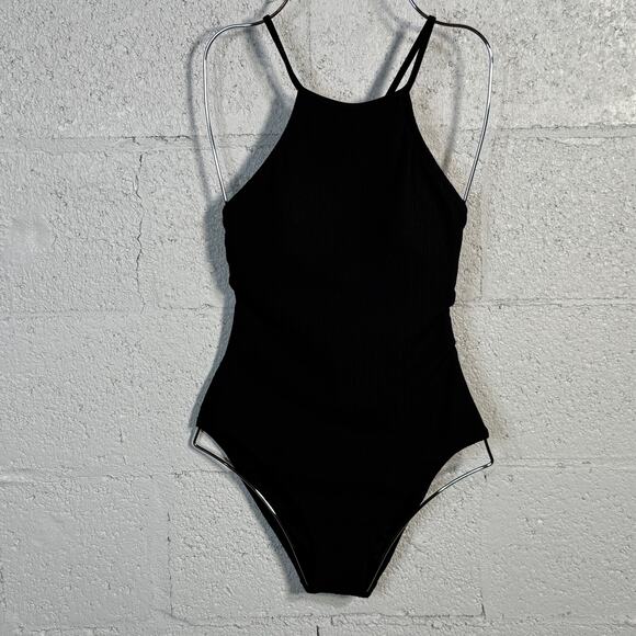 Sanctuary Women's Sandbar Solids One Piece Swimsuit black Small MSRP $121 - Picture 1 of 11